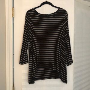 Super soft black and cream striped shirt